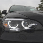 Preview: Xenon LED Tagfahrlicht Angel Eyes Scheinwerfer für BMW X5 E70 07-10 schwarz